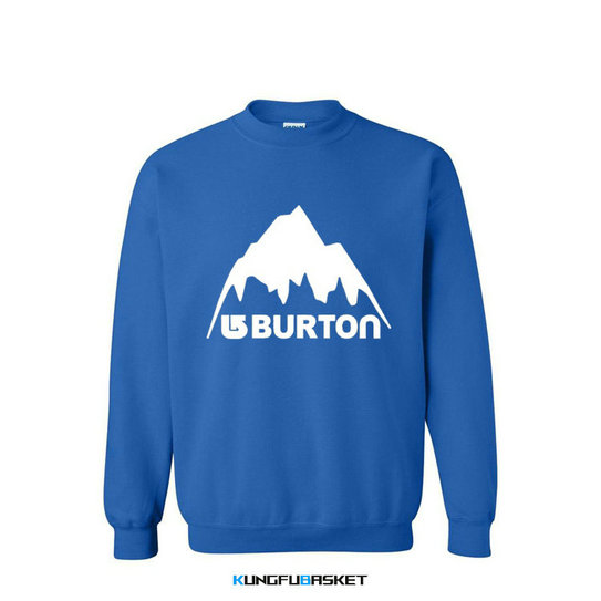 Kungfubasket 1198 - SUDADERA BURTON 'MOUNTAIN' - Bleu / BLANC